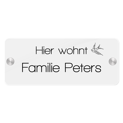 Türschild - Selbst gestalten - Plexiglasschild - Schildermaxe.at