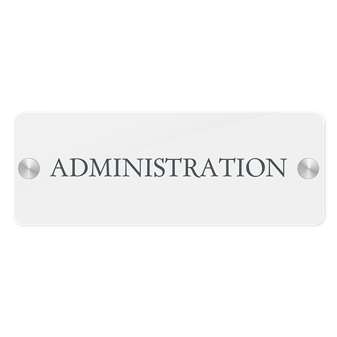 Perspex name plates - Personalised - 20x8 cm - Signomatic.co.uk