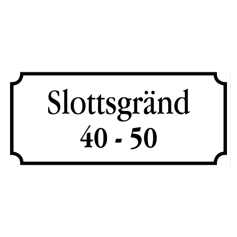 Gatuskylt - Egen design - Aluminium - 450x200mm - skyltmax.se