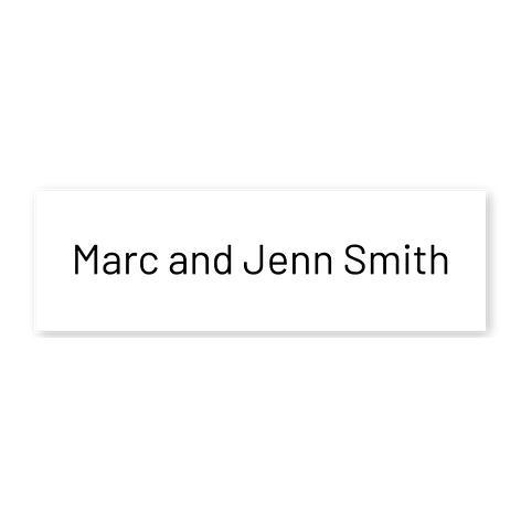 Letterbox name plates - 80x25mm - Signomatic.co.uk