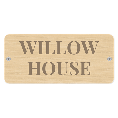Cottage signs - Personalised - Wood - Oak - Signomatic.co.uk