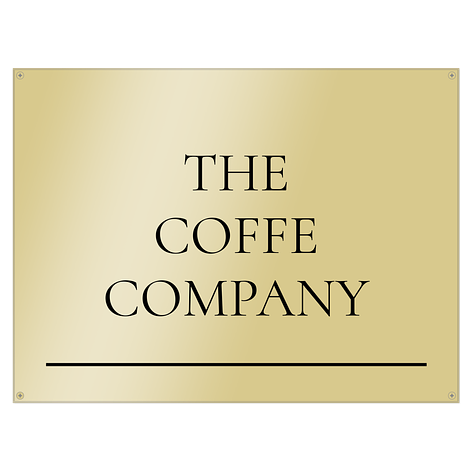 Door sign tallinn - Gold/Black - Brass - Signomatic.co.uk