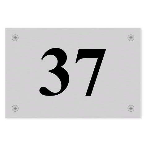 Plaque de rue - Plaque personnalisée - Aluminium/Noir - 150x100mm - Plaqueomatic.fr