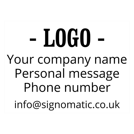 Car window lettering - Custom vehicle lettering - Signomatic.co.uk
