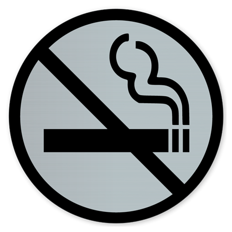 Panneau interdiction de fumer et vapoter - Plaque personnalisée - Rouge/Blanc - Plaque en plastique gravée - Plaqueomatic.fr