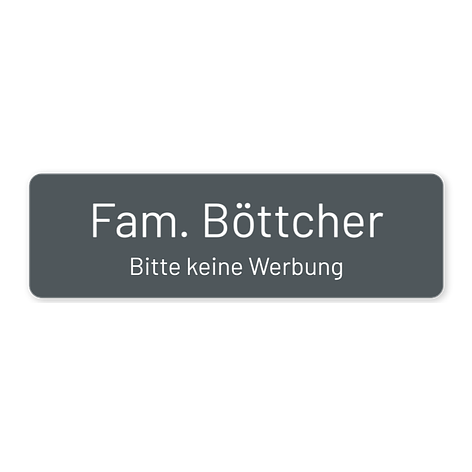Aufkleber mit Namen - selbst beschriften - 10x3 cm - Schildermaxe.at