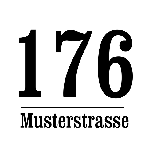 Briefkasten Aufkleber - selbst gestalten - Adresschild - Schildermaxe.at