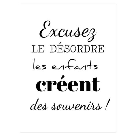 Poster affiche - Affiche moderne et sur mesure - Noir/Blanc - 300x400mm -Plaqueomatic,fr