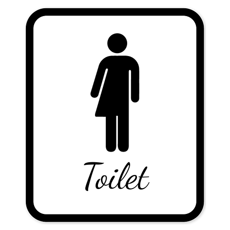 Gender neutral toilet sign - Unisex toilet sign - Signomatic.co.uk