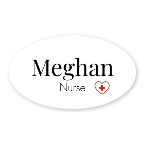 Nurse badge - Eco-friendly - with pin - Signomatic.co.uk