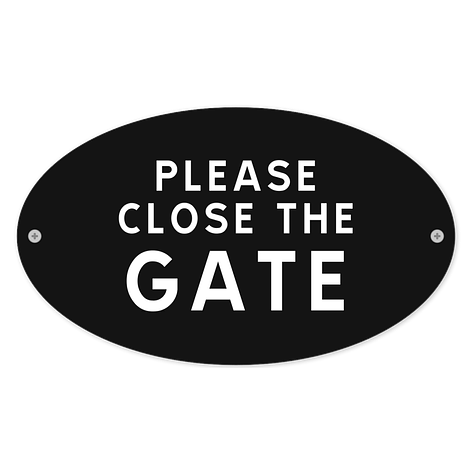 Garden gate signs - Design your own - Signomatic.co.uk