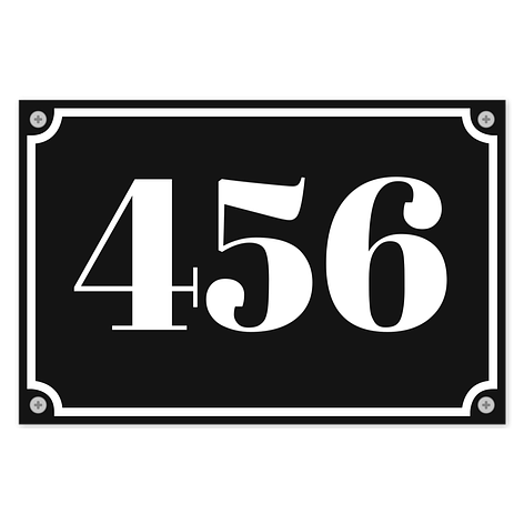 Plaque numéro de maison personnalisée – Aluminium – 150 x 100 mm - Plaqueomatic.fr