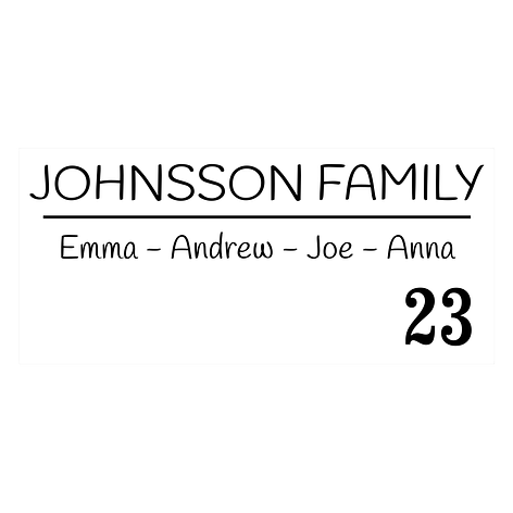 Letterbox stickers - Vinyl lettering - Signomatic.co.uk