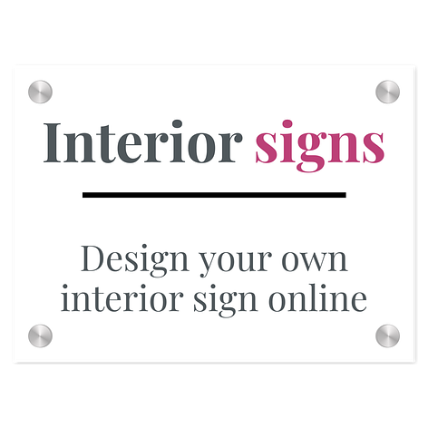 Interior signs - Signs for your home - Signomatic.co.uk