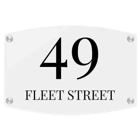 Acrylic house plaques - Bespoke signs - Signomatic.co.uk