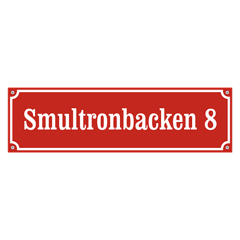 Gatuskylt - Egen design - Aluminium - 450x130mm - skyltmax.se