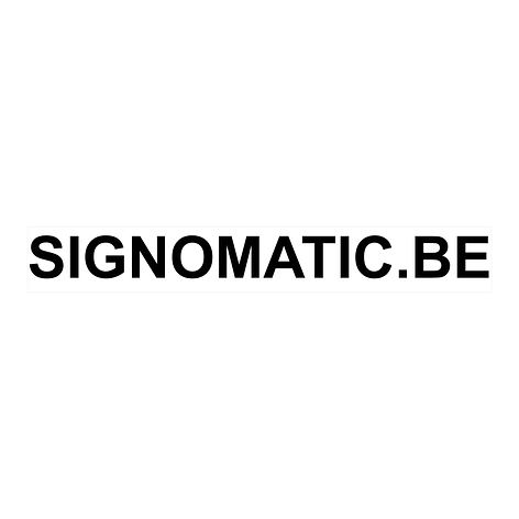 Autosticker met text - Ontwerp zelf - Vinylteksten - 283x40mm - Signomatic.be