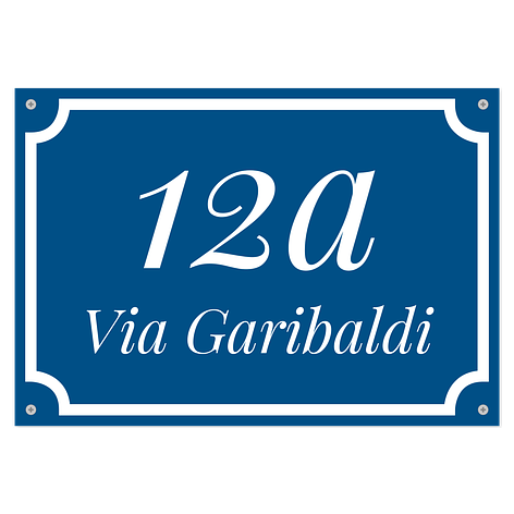Cartello stradale smaltato - Personalizzate - Alluminio - 330x230 mm - Cartellimax.it