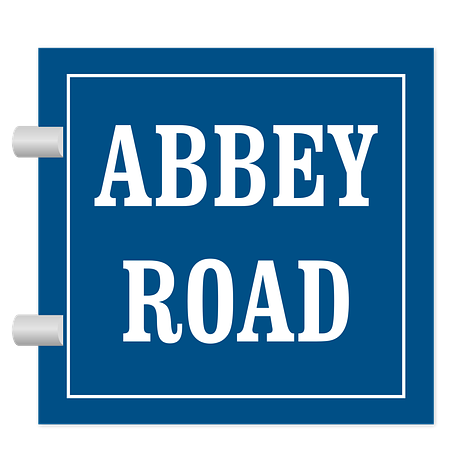 Enamel-style sign - Aluminium - Customizable - 210x200 mm - Blue/white - Signomatic.co.uk