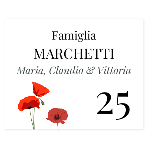 Targhette in plastica - Personalizzate - 200x160 mm - Stampa a colori - Cartellimax.it