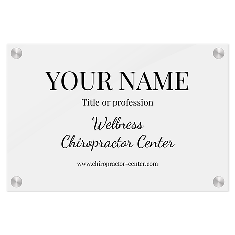 Custom acrylic signs online - 300x200mm - Signomatic.co.uk