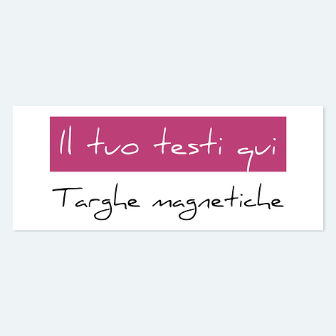 Targhetta magnetica con scrittaKranarbeit, disponibile in diverse misure