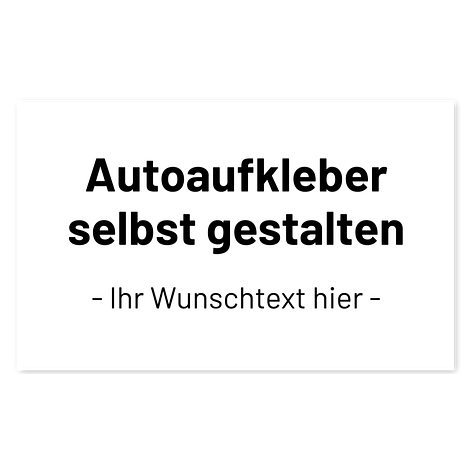 Autoaufkleber selber gestalten - 130x80 mm - Vinyl - Schildermaxe.at