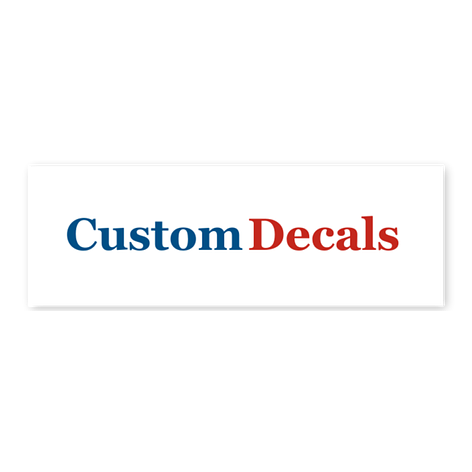 Custom decals and stickers - 89x30 mm - Signomatic.co.uk