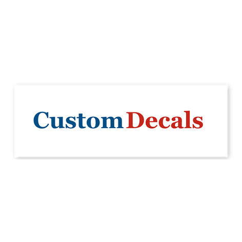 Custom car decals - 89x30 mm - Signomatic.co.uk