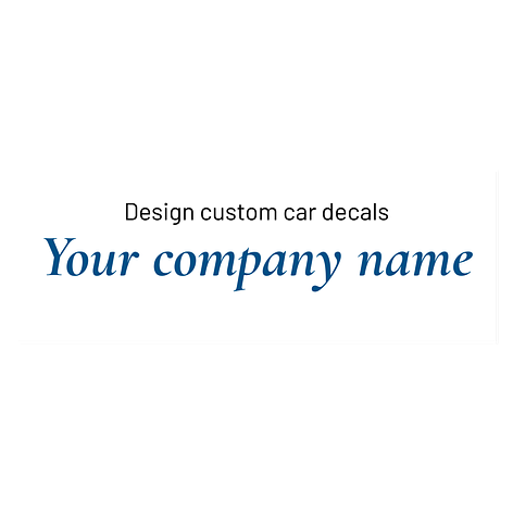 Custom car decals - 360x130 mm - Signomatic.co.uk