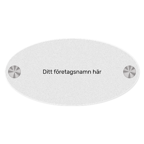 Företagsskylt i akryl med färgtryck - Designa själv - Skyltmax.se