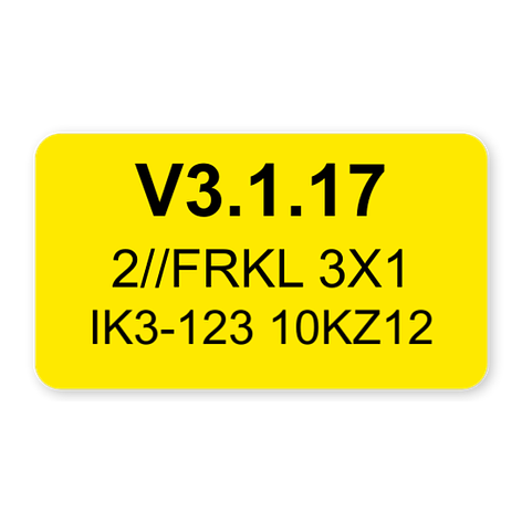 Engraved plastic tags - Yellow/black - Signomatic.co.uk