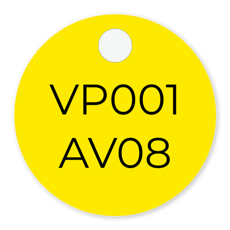 Ventilbrickor - Egen text - 30x30mm - Plast - Skyltmax.se