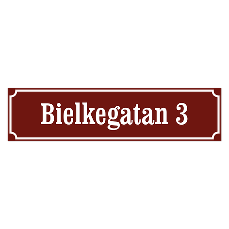 Gatuskylt - Egen design - Aluminium - 480x120mm - skyltmax.se