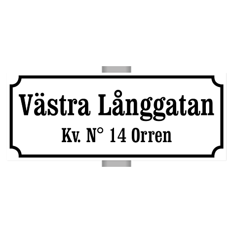 Gatuskylt - Egen design - Aluminium - 450x180mm - skyltmax.se