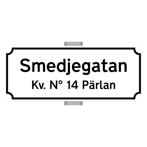 Gatuskylt - Egen design - Aluminium - 450x180mm - skyltmax.se