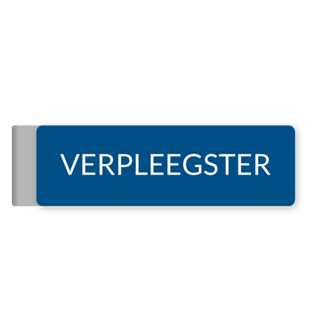 Naambadges gezondheidszorg - Verpleegster - 80x25 mm - Bordenmax.nl