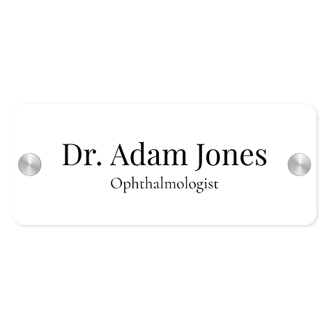 Personalised acrylic sign - 200x80mm - Signomatic.co.uk