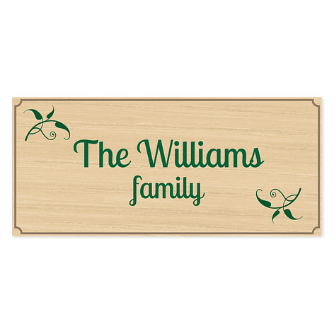 Personalised wooden signs - 200x90mm - Signomatic.co.uk