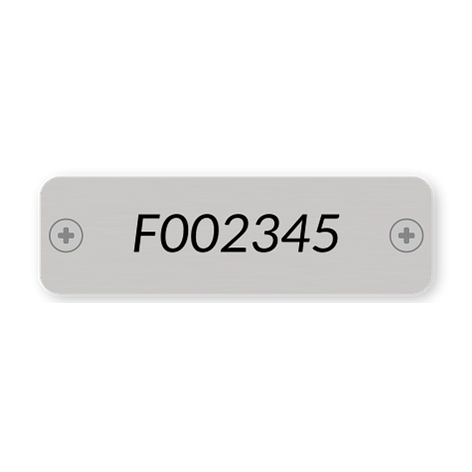 Stainless steel plaques - Personalised plaques - 60x18 mm - Signomatic.co.uk