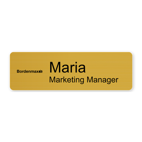 Naambadge met magneet - 80x25 mm - Bordenmax.nl