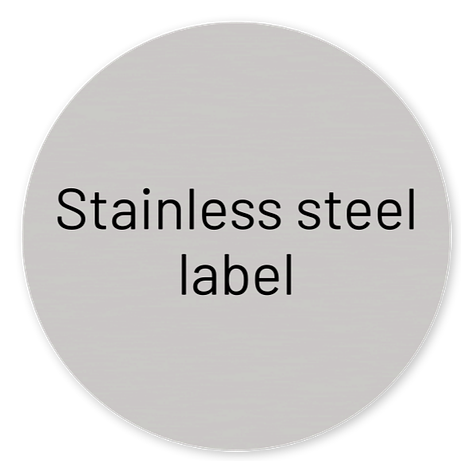 Stainless steel tags - 50x50 mm - Signomatic.co.uk