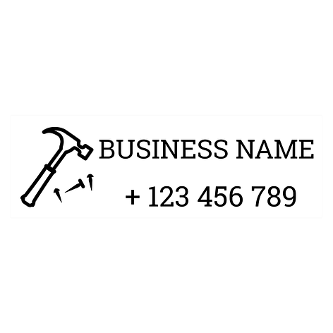 Custom vinyl lettering - 400x132 mm - Signomatic.co.uk