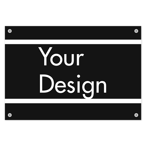 Custom plastic signs uk - 180x124mm - Signomatic.co.uk