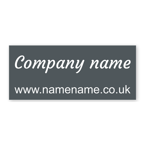 Personalised magnetic sign - Grey/White - Magnet - Signomatic.co.uk
