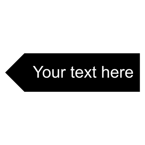 Custom magnetic sign - Black/White - Magnet - Signomatic.co.uk