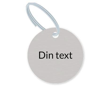 Nyckelring rostfritt stål - Designa själv - Skyltmax.se