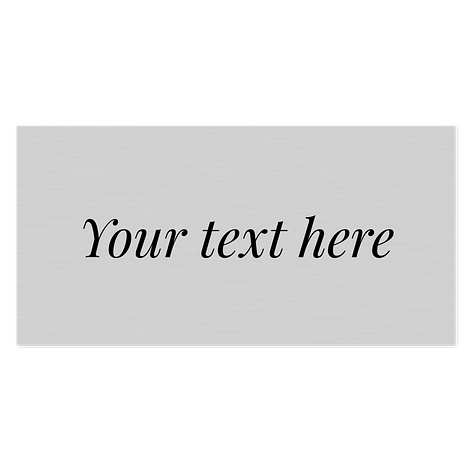 Metal Sign -Design Yourself - 200x100 mm - Signomatic.co.uk