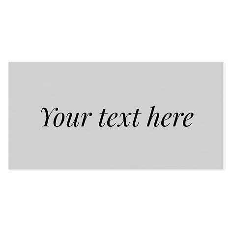 Metal Sign -Design Yourself - 200x100 mm - Signomatic.co.uk