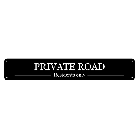 Street sign - Aluminium - 900x150 mm - Signomatic.co.uk